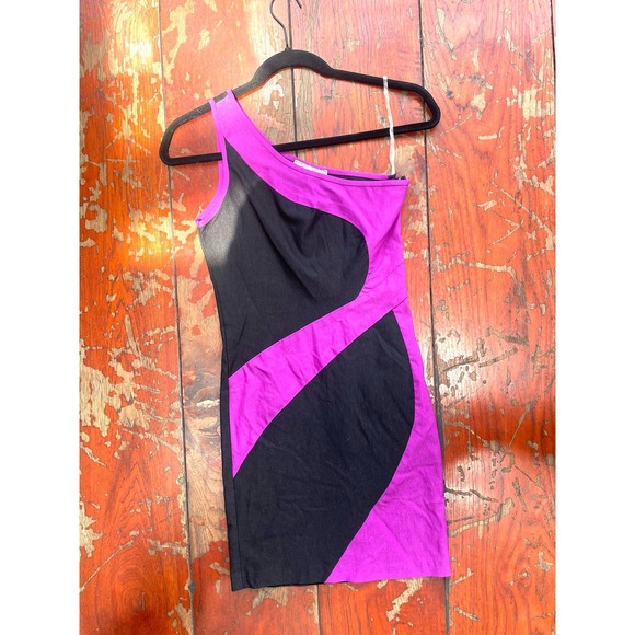 one shoulder y2k mini dress - Picture 2 of 5